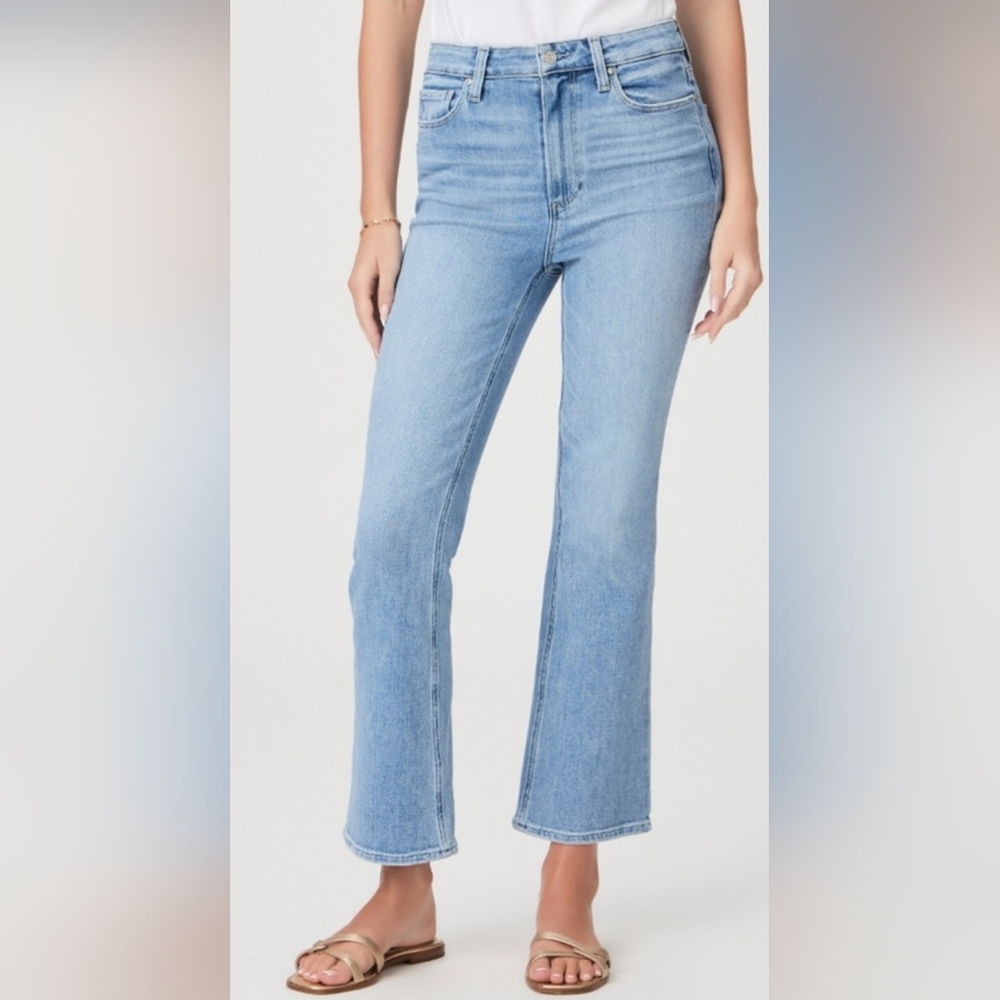 PAIGE Claudine Light Blue Flare Jeans